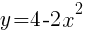 Описание: Описание: Описание: y=4-2x^2